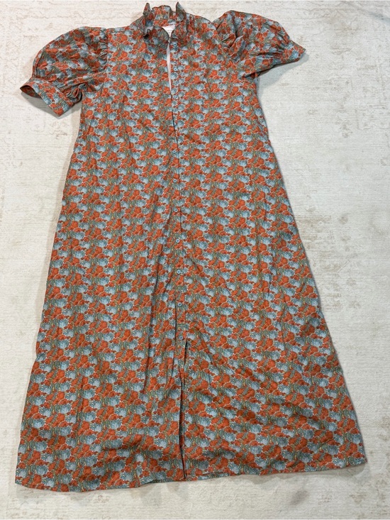Hyacinth House Dresses & Skirts - Hyacinth House Floral Puff Sleeve Button Front Maxi Dress Cottagecore